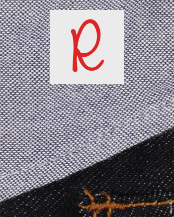 48 縫紉標籤 | 縫製服裝標籤 | 高分辨率照片 | CLIPARTO織物標籤
